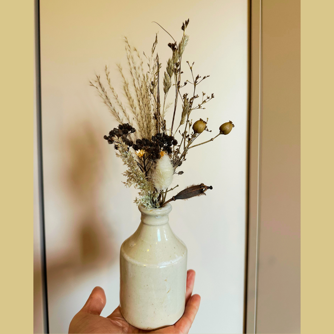 Dried Flowers in Antique Vase #5