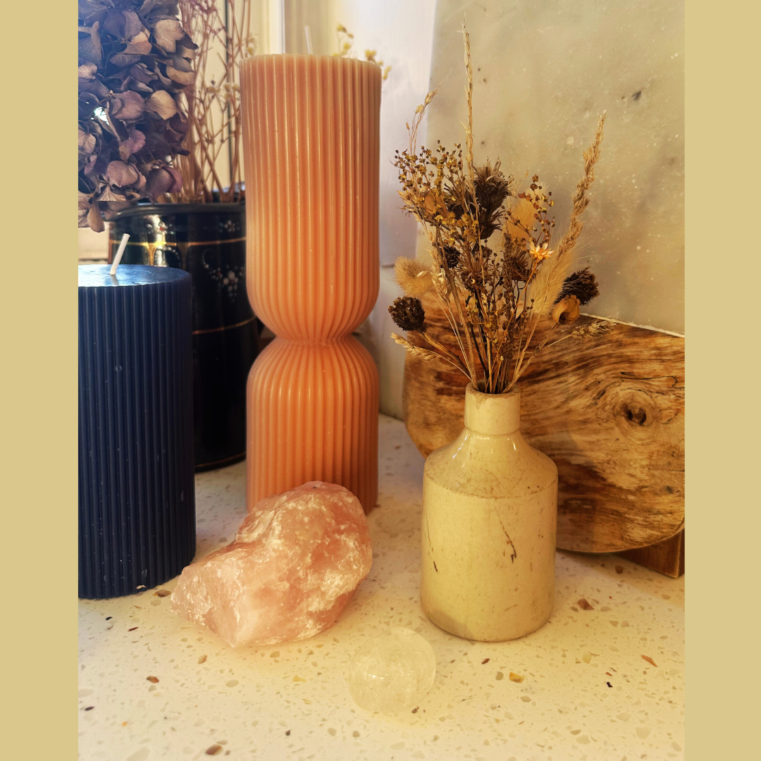 Dried Flowers in Antique Vase #1