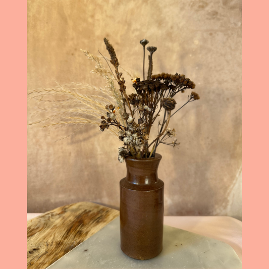 Dried Flowers in Antique Vase #2
