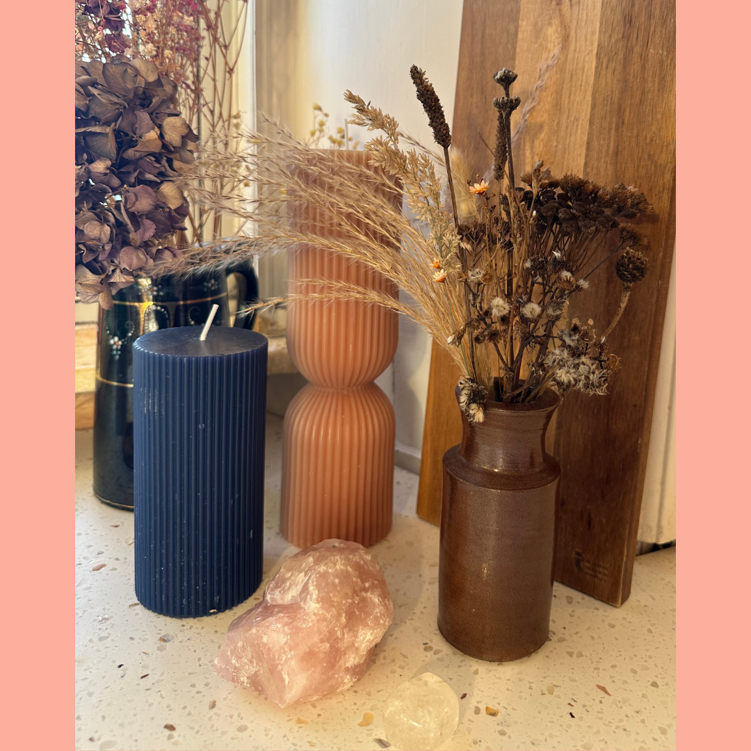Dried Flowers in Antique Vase #2