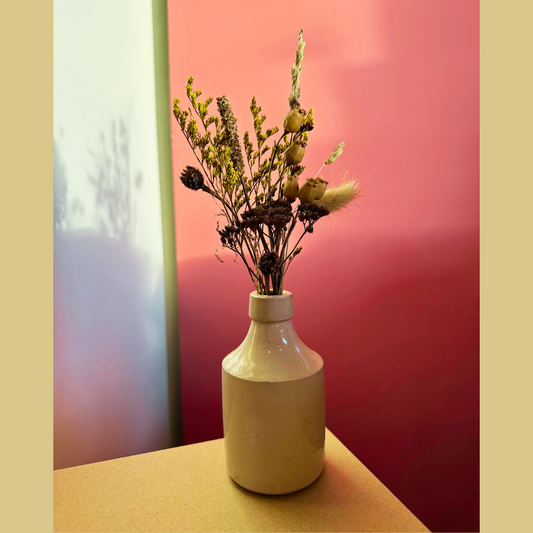 Dried Flowers in Antique Vase #3