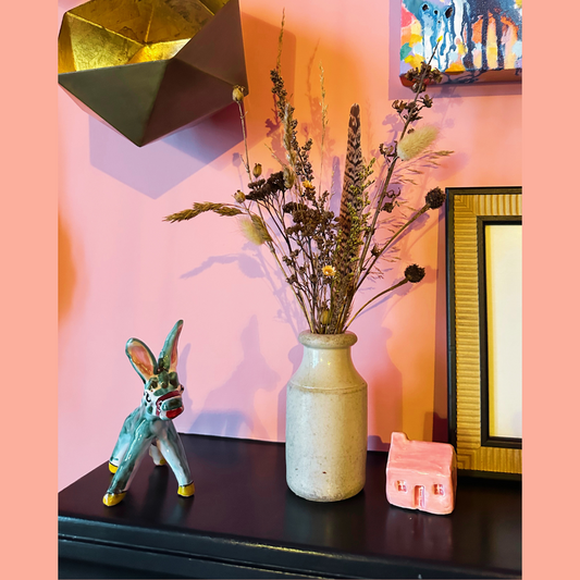 Dried Flowers in Antique Vase #4