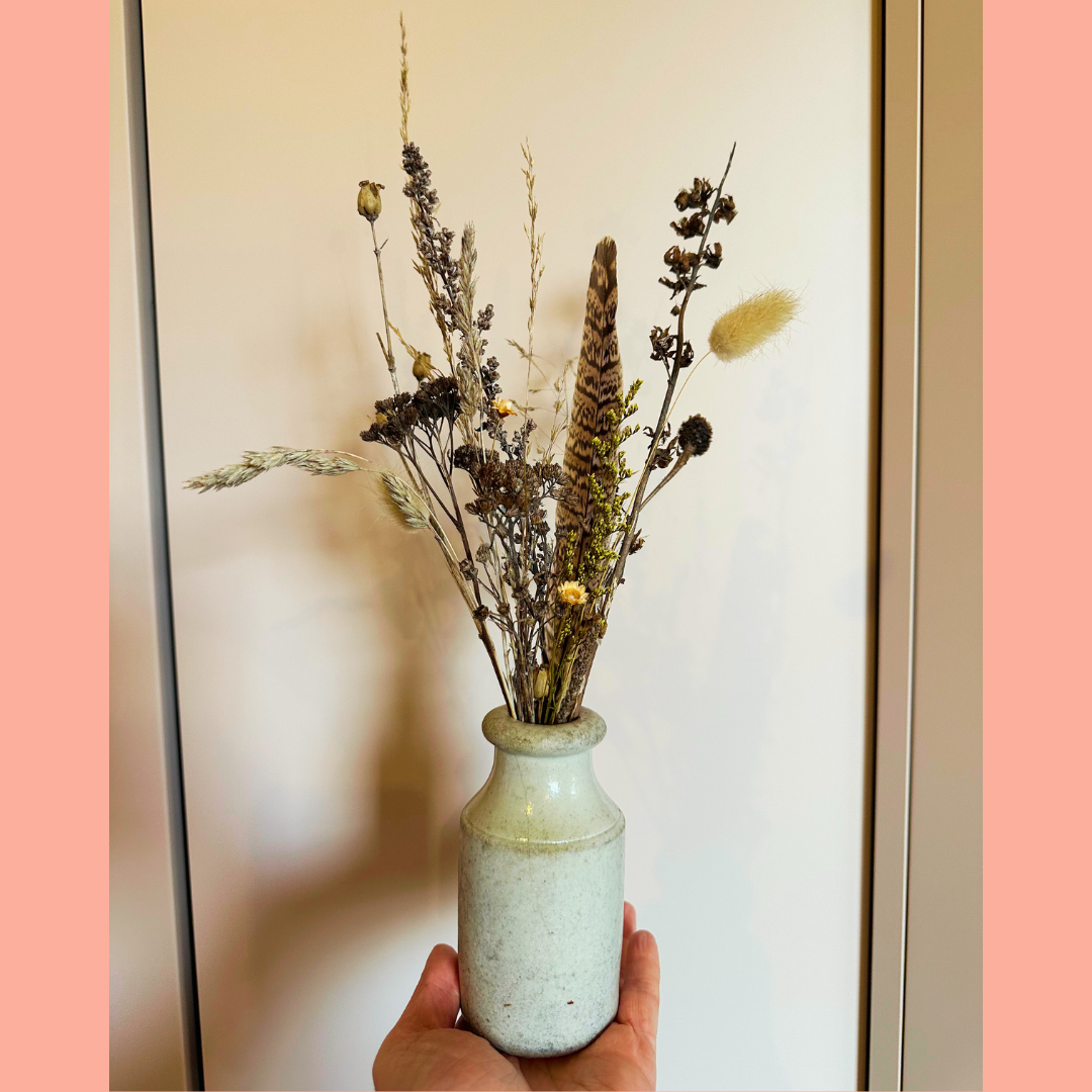 Dried Flowers in Antique Vase #4