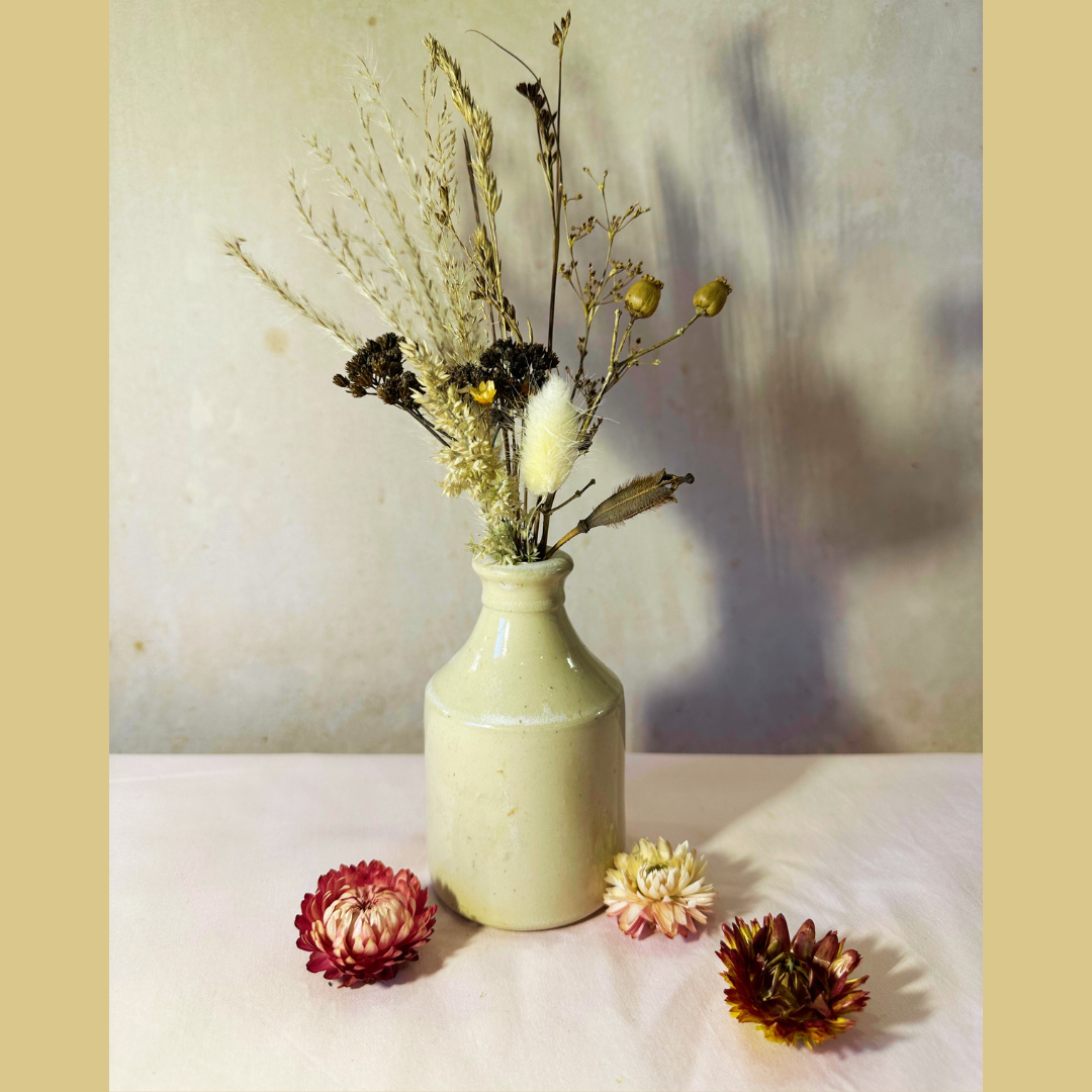 Dried Flowers in Antique Vase #5