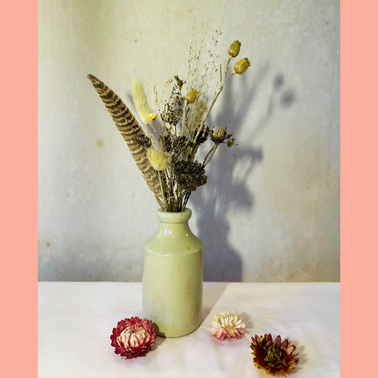 Dried Flowers in Antique Vase #6