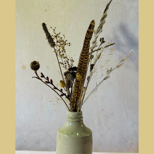 Dried Flowers in Antique Vase #7